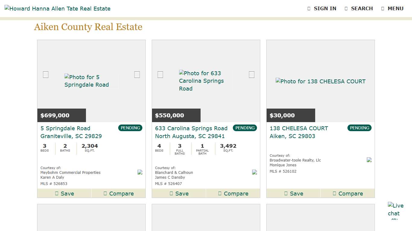 Aiken County Real Estate Homes for Sale Aiken SC Howard Hanna Allen Tate Real Estate