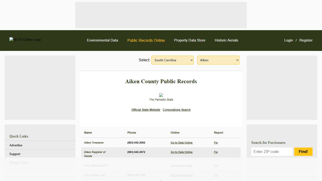 NETR Online • Aiken • Aiken Public Records, Search Aiken Records, Aiken Property Tax, South Carolina Property Search, South Carolina Assessor